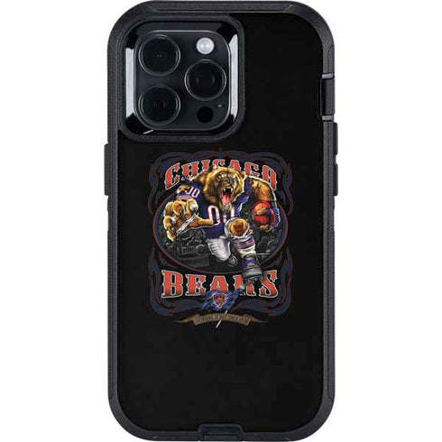 Liquid Blue NFL Chicago Bears Running Back Otterbox Defender iPhone Skin