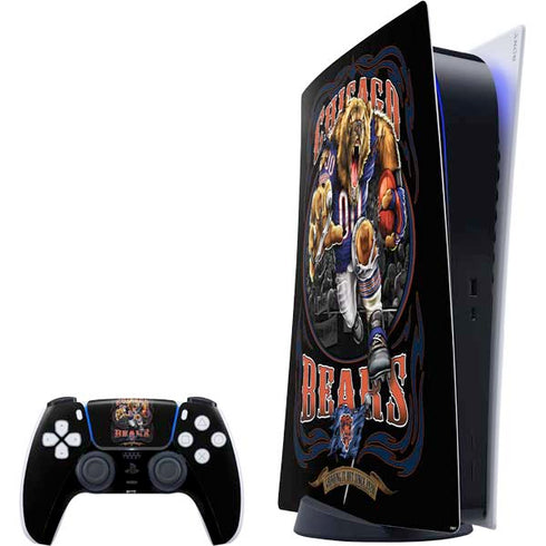 Liquid Blue NFL Chicago Bears Running Back PlayStation PS5 Skins