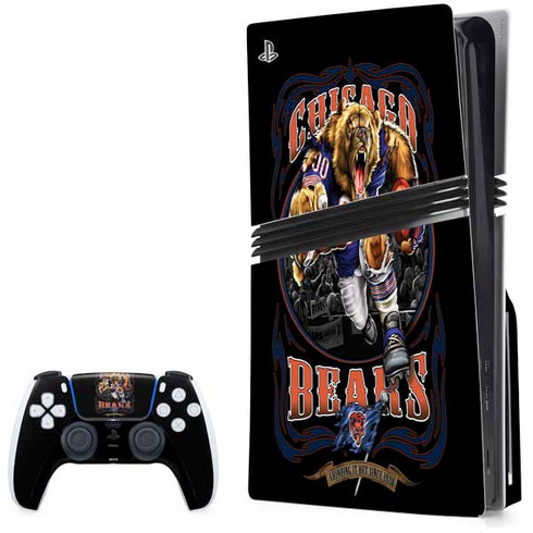 Liquid Blue NFL Chicago Bears Running Back PlayStation PS5 Skins