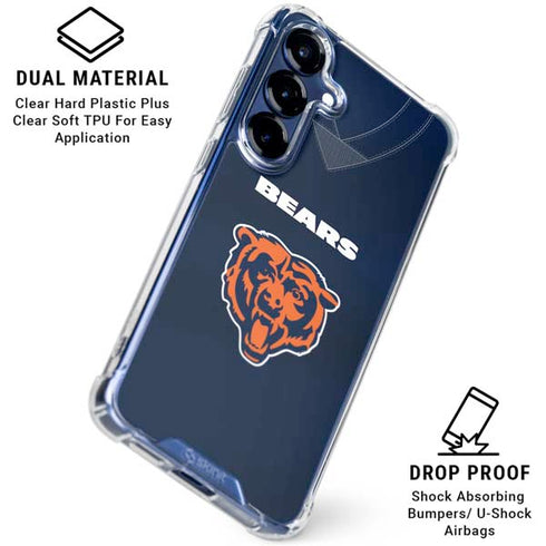 NFL Chicago Bears Team Jersey Galaxy S25 Plus Clear Case