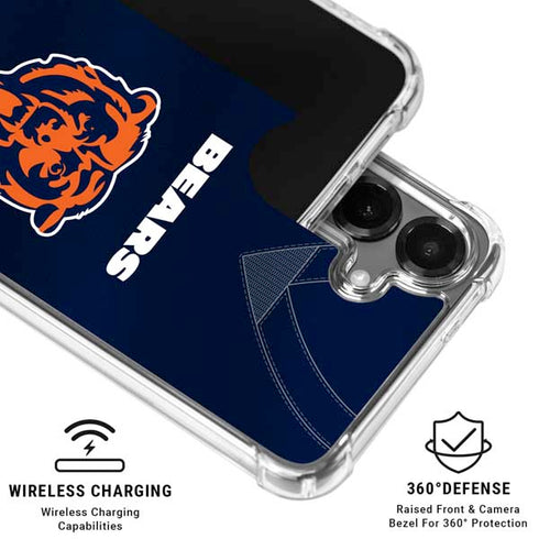 NFL Chicago Bears Team Jersey Galaxy S26 Clear Case