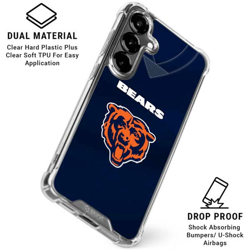 NFL Chicago Bears Team Jersey Galaxy S26 Clear Case