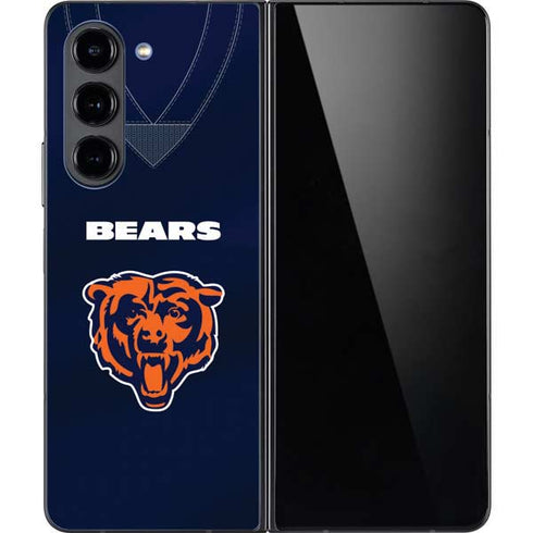 NFL Chicago Bears Team Jersey Galaxy Z Fold5 5G Skin
