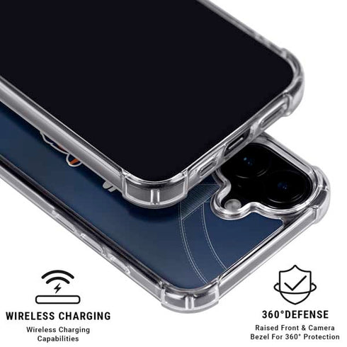 NFL Chicago Bears Team Jersey iPhone 16 Plus Clear Case