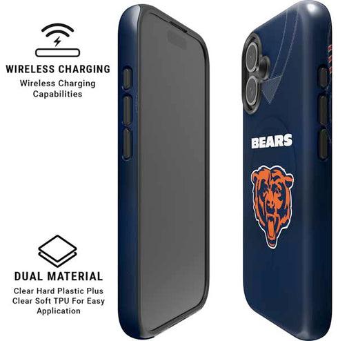 NFL Chicago Bears Team Jersey iPhone 16 Plus Magsafe Impact Case