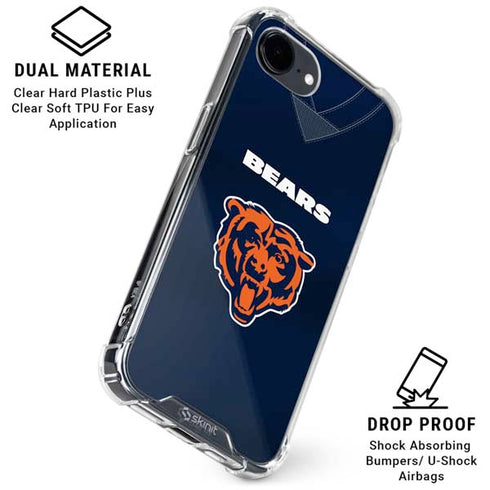 NFL Chicago Bears Team Jersey iPhone 16e Clear Case