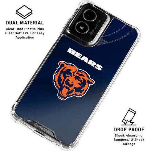 NFL Chicago Bears Team Jersey Moto G Power 5G (2024) Clear Case