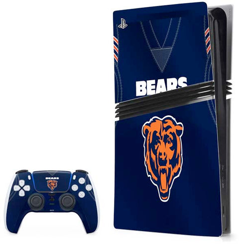 NFL Chicago Bears Team Jersey PS5 Pro Bundle Skin