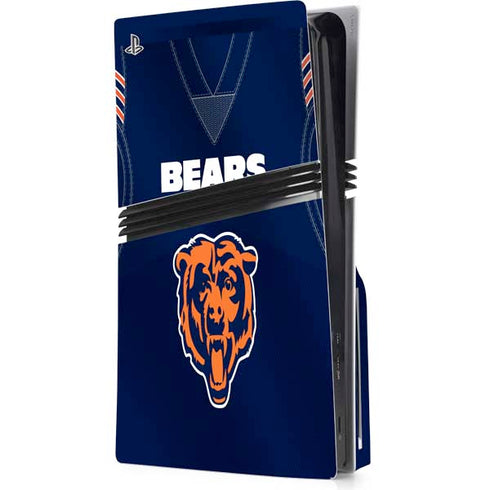 NFL Chicago Bears Team Jersey PS5 Pro Disk Console Skin