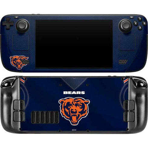 NFL Chicago Bears Team Jersey Steam Deck Handheld Gaming Computer OLED Skin