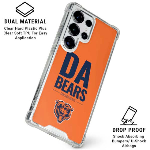 NFL Chicago Bears Team Motto Galaxy S25 Ultra Clear Case