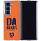 NFL Chicago Bears Team Motto Galaxy Z Fold5 5G Clear Case