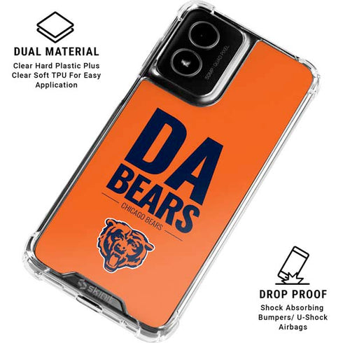 NFL Chicago Bears Team Motto Moto G Power 5G (2024) Clear Case