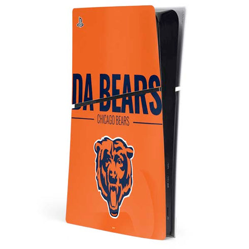 NFL Chicago Bears Team Motto PS5 Slim Digital Edition Console Skin