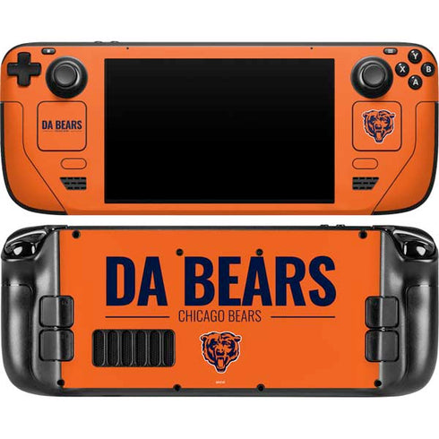 NFL Chicago Bears Team Motto Steam Deck Handheld Gaming Computer OLED Skin