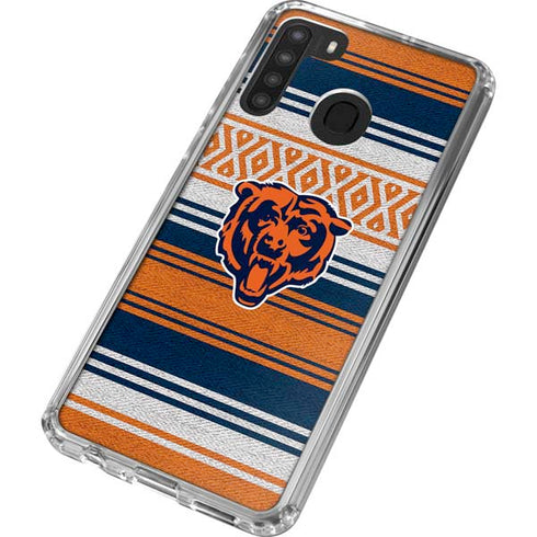 NFL Chicago Bears Trailblazer Galaxy A21 Clear Case