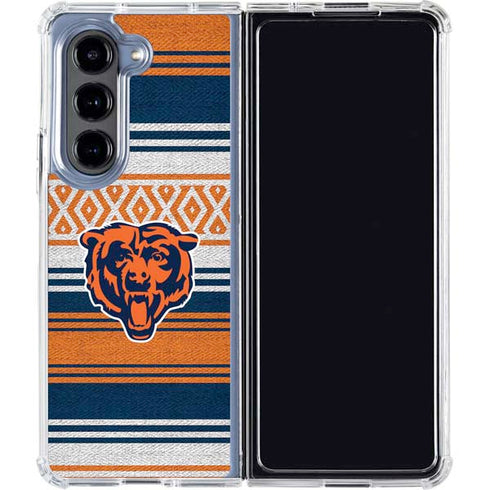 NFL Chicago Bears Trailblazer Galaxy Z Fold5 5G Clear Case