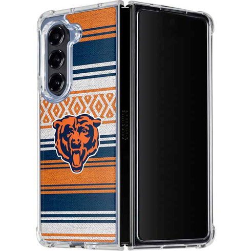 NFL Chicago Bears Trailblazer Galaxy Z Fold5 5G Clear Case