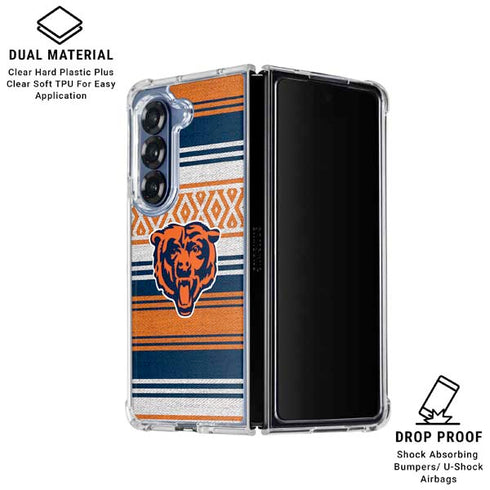 NFL Chicago Bears Trailblazer Galaxy Z Fold6 Clear Case