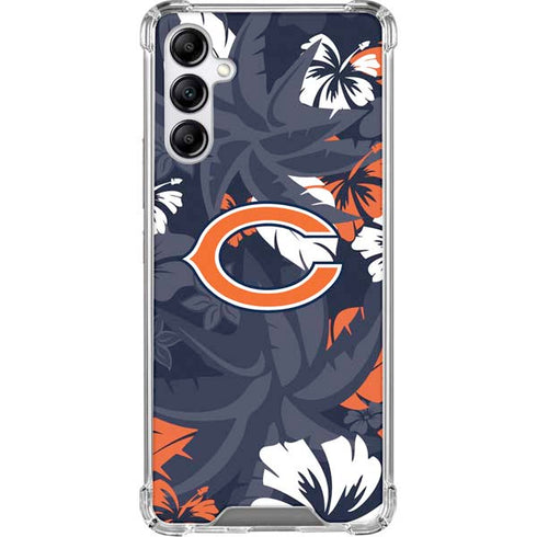 NFL Chicago Bears Tropical Print Gabb Phone 4 Clear Case