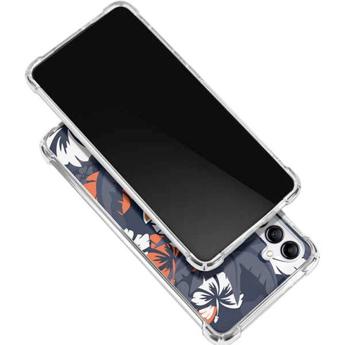 NFL Chicago Bears Tropical Print Gabb Phone 4 Clear Case