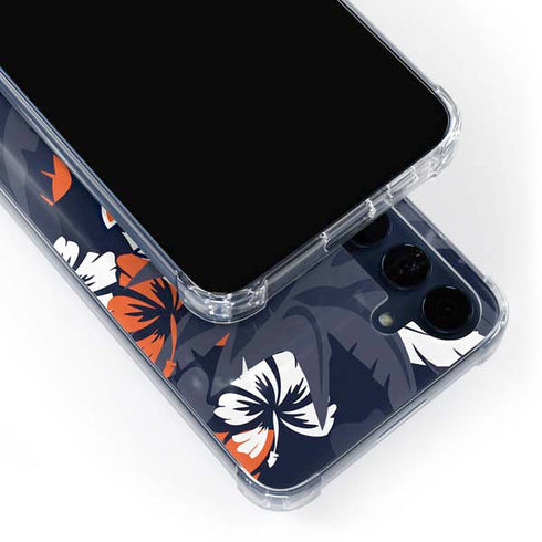 NFL Chicago Bears Tropical Print Galaxy A35 5G Clear Case