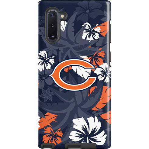 NFL Chicago Bears Tropical Print Galaxy Cases