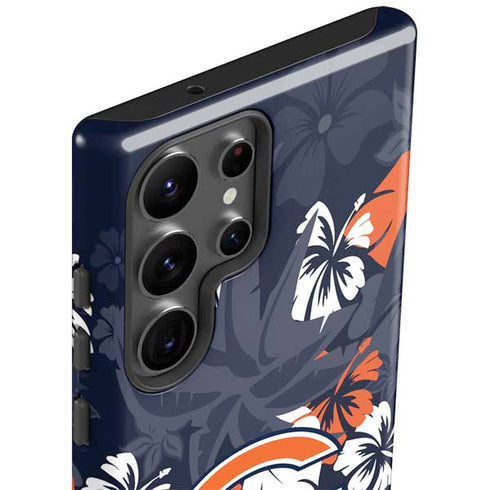 NFL Chicago Bears Tropical Print Galaxy S23 Ultra Pro Case