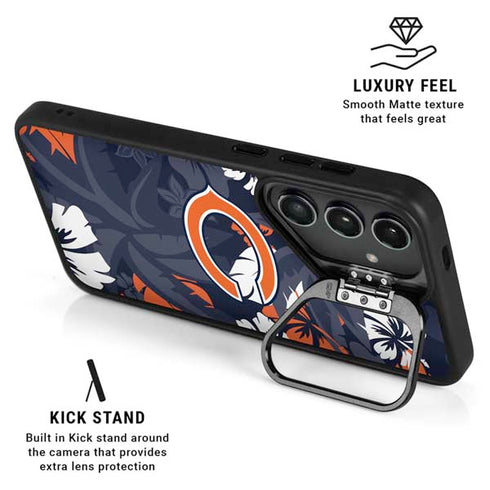 NFL Chicago Bears Tropical Print Galaxy S24 FE Kickstand Case
