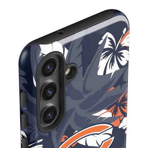 NFL Chicago Bears Tropical Print Galaxy S25 Impact Case