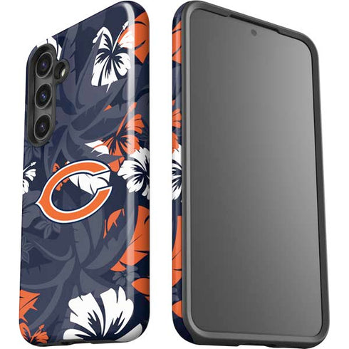 NFL Chicago Bears Tropical Print Galaxy S25 Impact Case