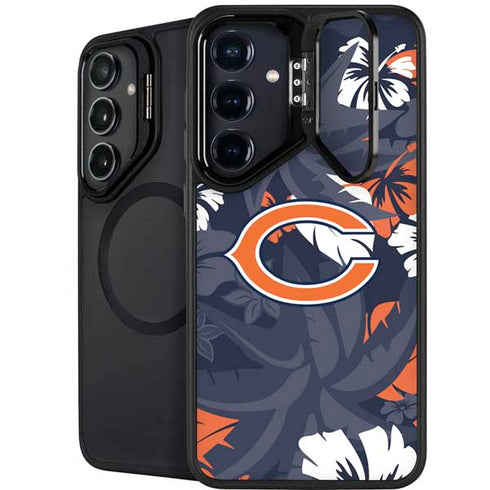 NFL Chicago Bears Tropical Print Galaxy S24 Kickstand Case