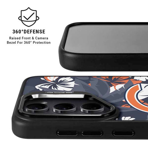 NFL Chicago Bears Tropical Print Galaxy S25 Kickstand Case
