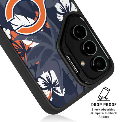 NFL Chicago Bears Tropical Print Galaxy S25 Kickstand Case
