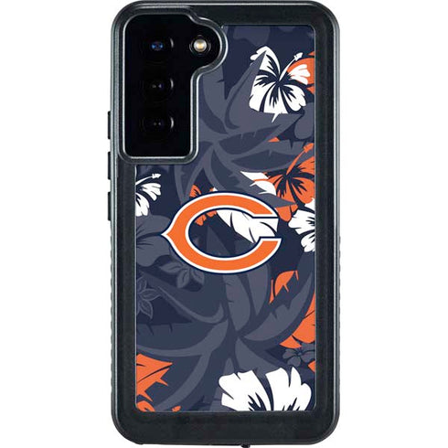 NFL Chicago Bears Tropical Print Galaxy S24 Plus Waterproof Case