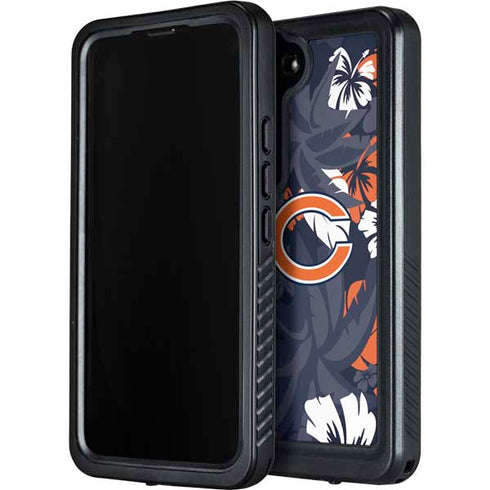 NFL Chicago Bears Tropical Print Galaxy S24 Plus Waterproof Case