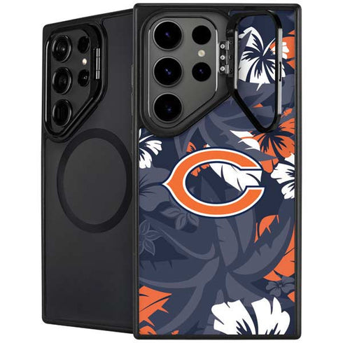 NFL Chicago Bears Tropical Print Galaxy S25 Ultra Kickstand Case