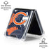 NFL Chicago Bears Tropical Print Galaxy Z Flip6 Clear Case