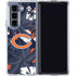 NFL Chicago Bears Tropical Print Galaxy Z Fold5 5G Clear Case