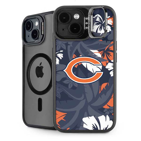 NFL Chicago Bears Tropical Print iPhone 14 Plus Kickstand Case
