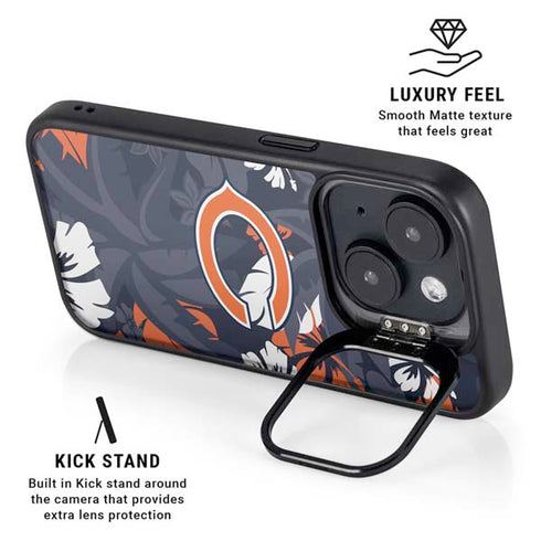 NFL Chicago Bears Tropical Print iPhone 14 Plus Kickstand Case