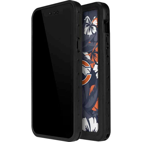 NFL Chicago Bears Tropical Print iPhone 15 Plus Waterproof Case