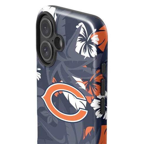 NFL Chicago Bears Tropical Print iPhone 16 Plus Impact Case