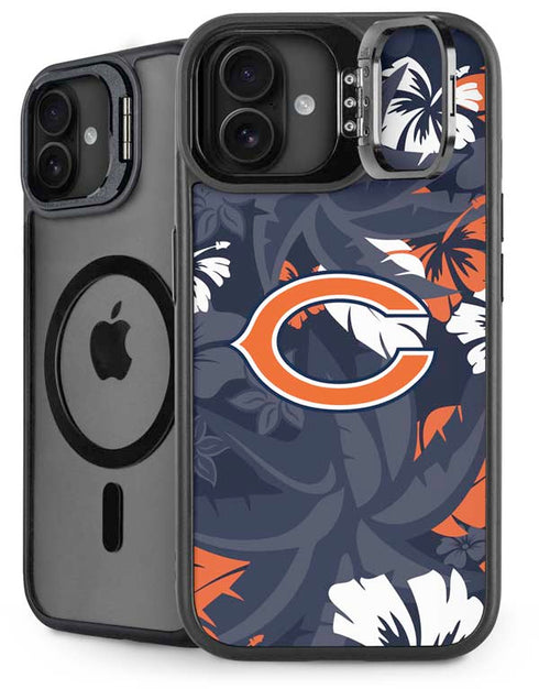 NFL Chicago Bears Tropical Print iPhone 16 Plus Kickstand Case