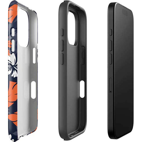 NFL Chicago Bears Tropical Print iPhone 16 Pro Impact Case