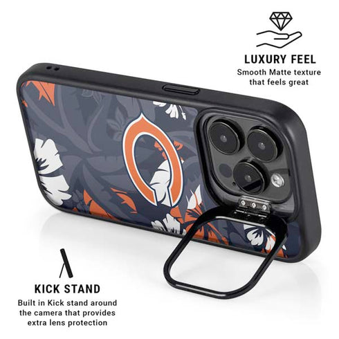 NFL Chicago Bears Tropical Print iPhone 16 Pro Kickstand Case