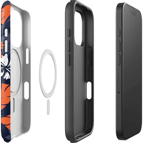 NFL Chicago Bears Tropical Print iPhone 16 Pro Magsafe Impact Case