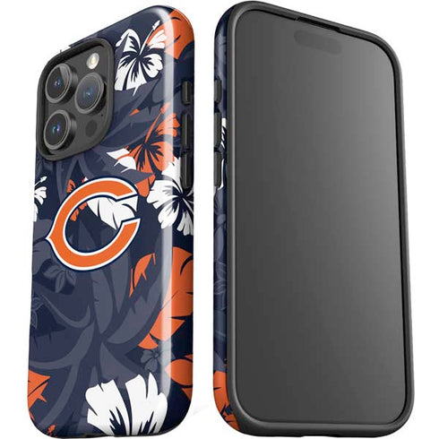 NFL Chicago Bears Tropical Print iPhone 16 Pro Max Impact Case
