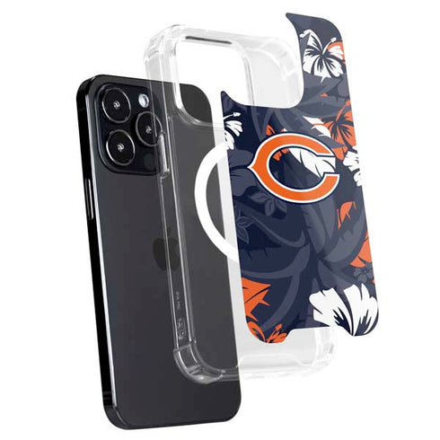 NFL Chicago Bears Tropical Print iPhone 16 Pro Max MagSafe Case