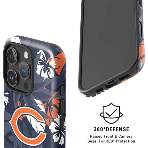 NFL Chicago Bears Tropical Print iPhone 16 Pro Max Magsafe Impact Case